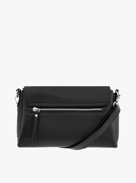 Schwarze Handtasche mit Magnetverschluss