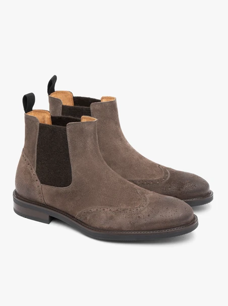 Graue Velours-Pantoffeln