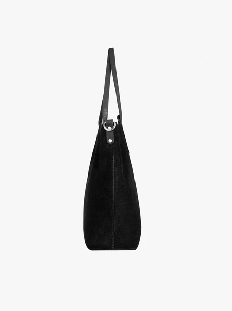 Schwarze große A4-Handtasche
