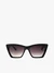 Schwarze Sonnenbrille mit getönten Gläsern