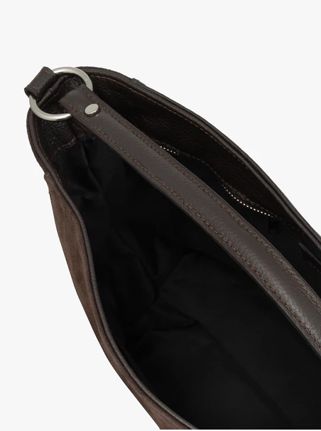 Dunkelbraune weiche A4-Tasche