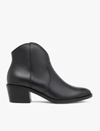 Schwarze Stiefeletten im Cowboy-Stil