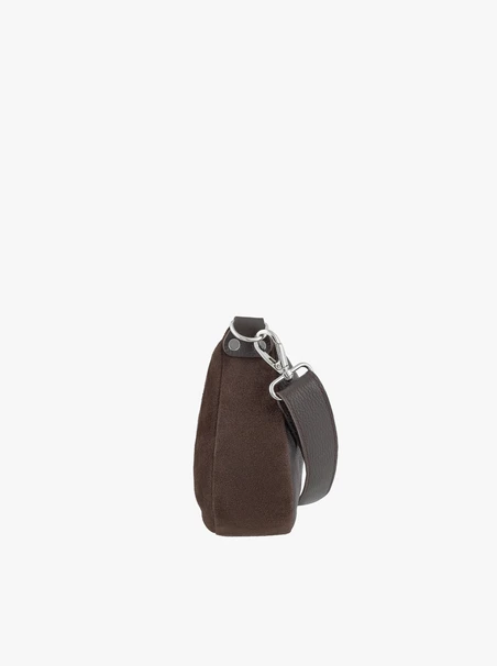 Dunkelbraune Handtasche mit Quaste