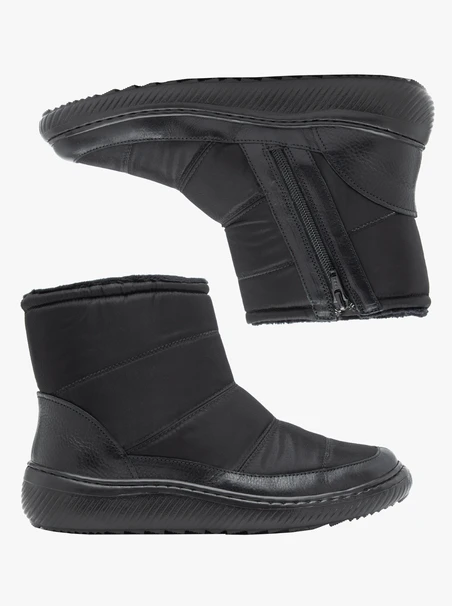Schwarze Lederstiefel