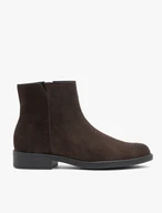 Dunkelbraune Velourstiefel