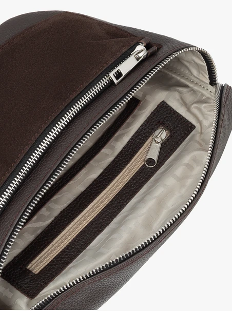 Dunkelbraune Gürteltasche