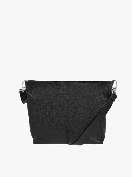 Handtasche aus schwarzem Vollnarbenleder