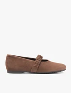 Braune Riemchen-Ballerinas