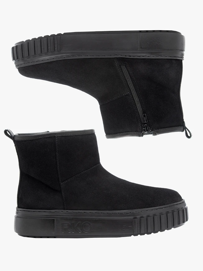 Schwarze Mukluk-Schneestiefel