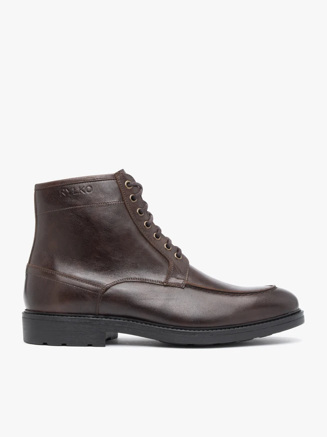 Dunkelbraune elegante Stiefeletten