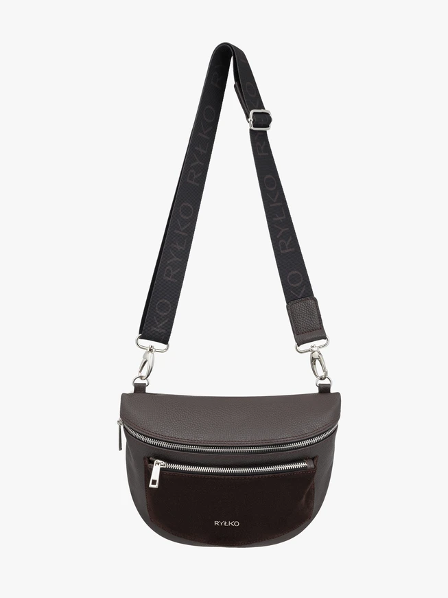 Dunkelbraune Gürteltasche