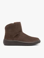Dunkelbraune Schneestiefel mit Plateausohle