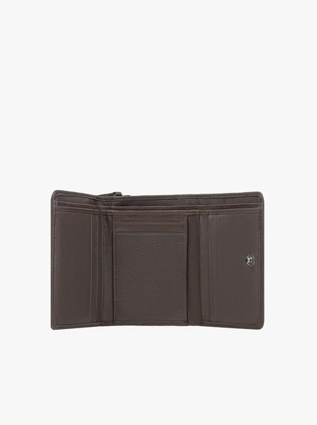 Portemonnaie aus braunem Leder