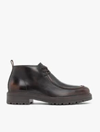 Dunkelbraune Vollnarbenlederstiefel