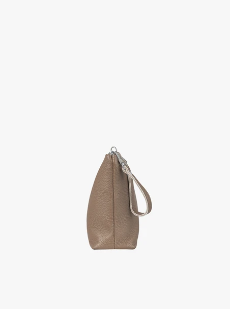 Cremefarbene Kosmetiktasche mittlerer Größe