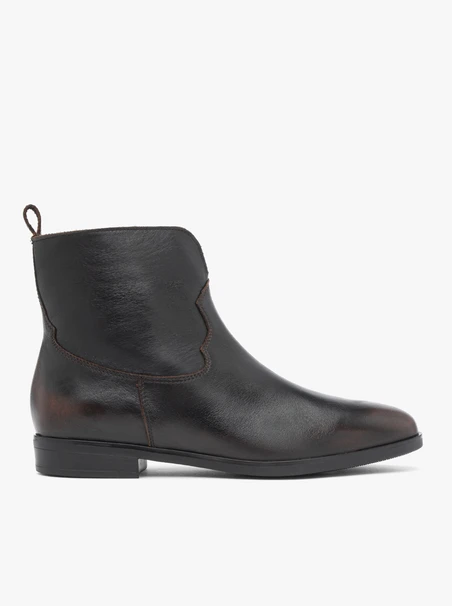 Braune Cowboystiefel aus Leder