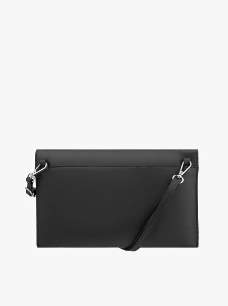 Handtasche aus schwarzem Vollnarbenleder