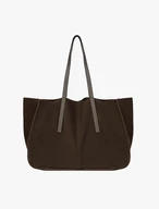Große braune A4-Ledertasche