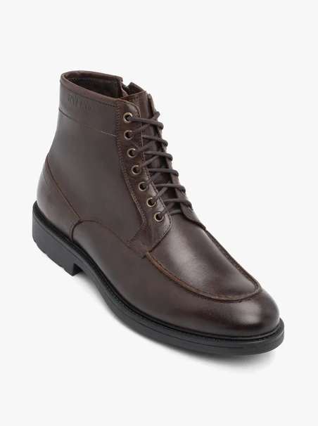 Dunkelbraune elegante Stiefeletten