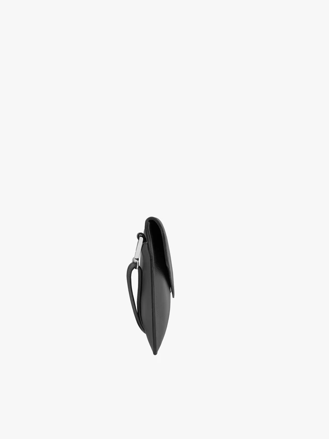Handtasche aus schwarzem Vollnarbenleder