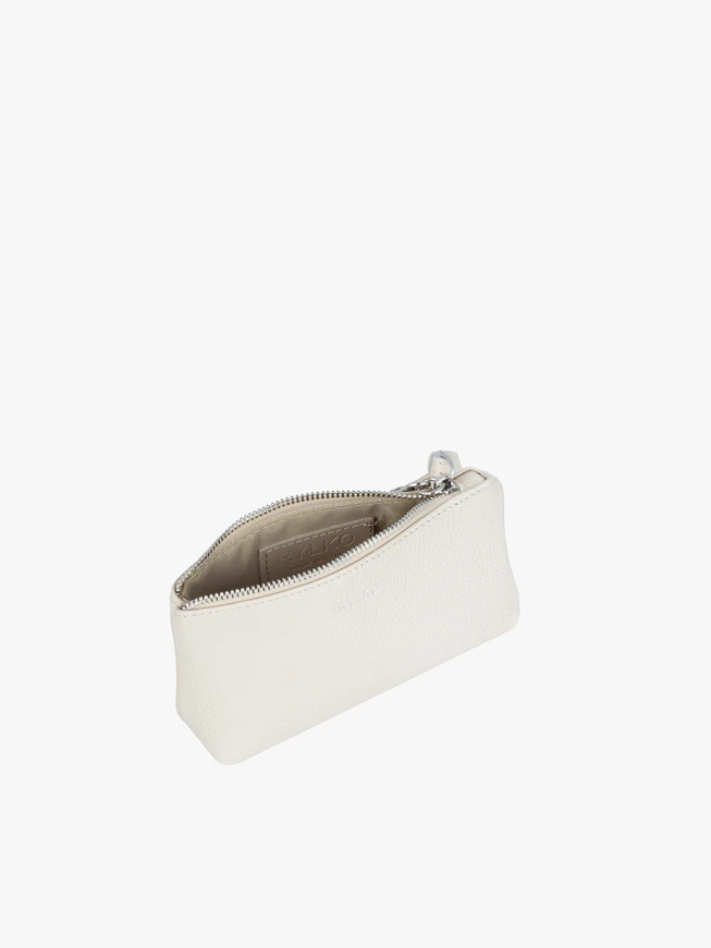Cremefarbene Kosmetiktasche