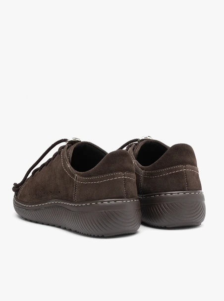 Dunkelbraune Sporthalbschuhe