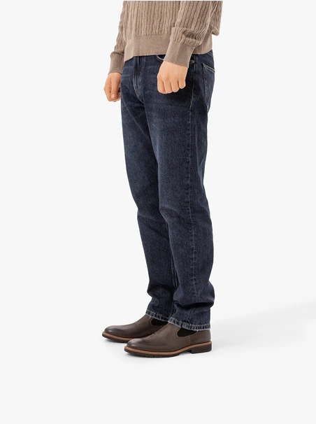 Braune Stiefeletten aus Nubukleder