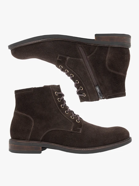 Braune Velourslederstiefel