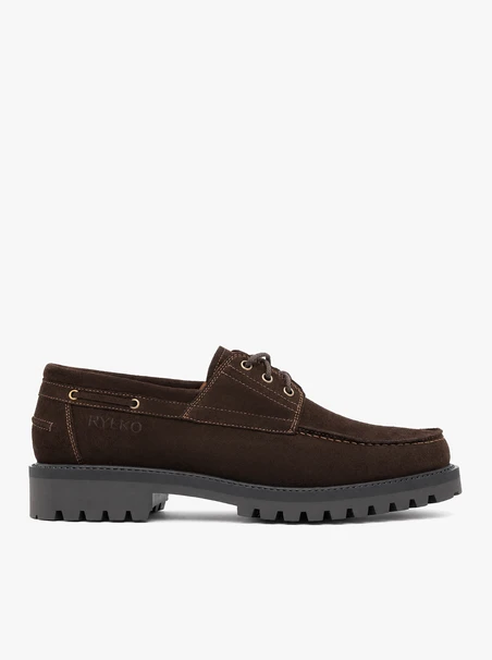 Dunkelbraune Boat-Shoes