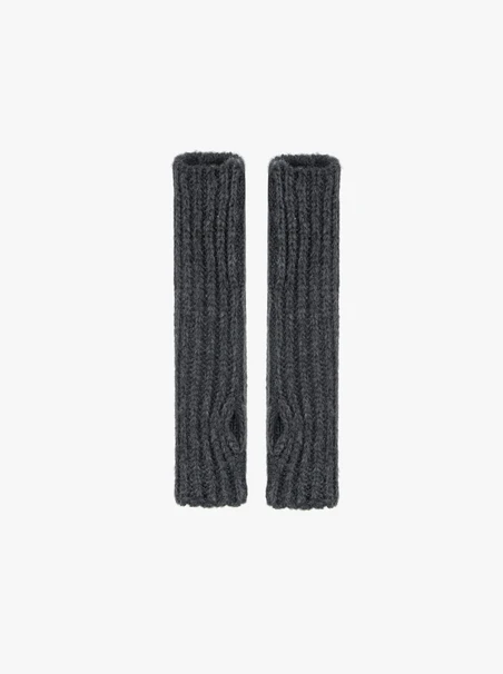 Handwärmer in Graphit mit Merinowolle