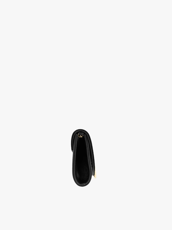 Schwarze Clutch Bag mit Kette