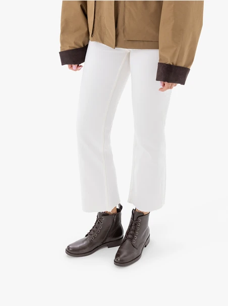 Braune Vollnarbenlederstiefel