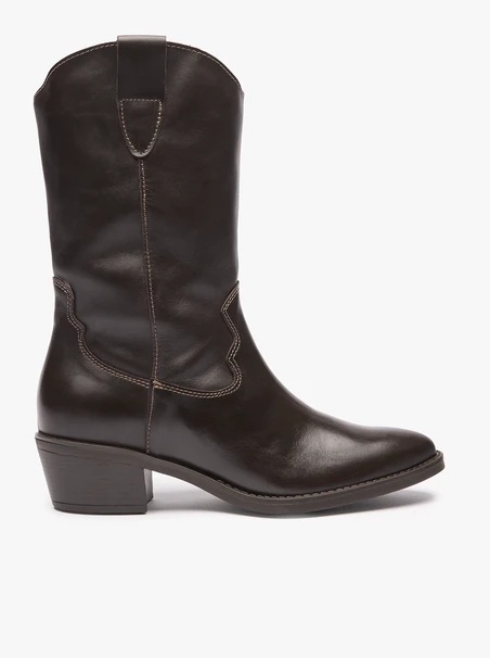Dunkelbraune Cowboystiefel