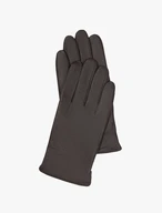 Braun genarbte Lederhandschuhe