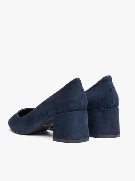 Marineblaue Stiletto-Pumps