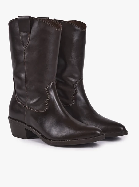 Dunkelbraune Cowboystiefel