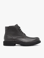 Dunkelbraune isolierte Stiefel