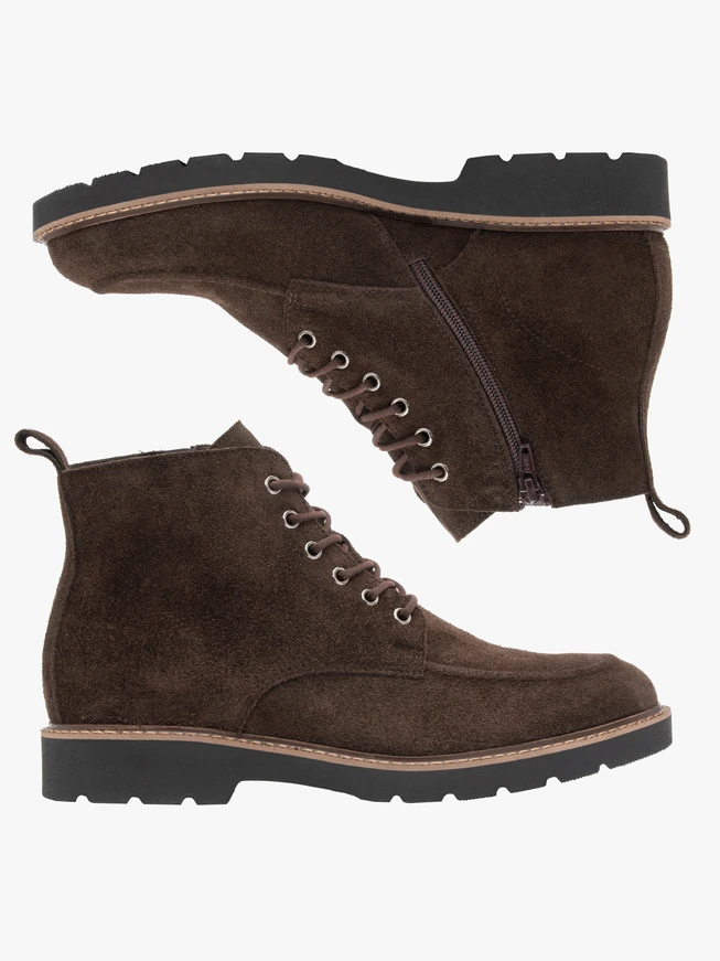Braune Velourslederstiefel