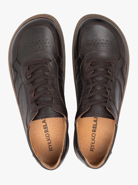 Dunkelbraune Barefoot-Sportschuhe
