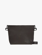Handtasche aus dunkelbraunem Vollnarbenleder