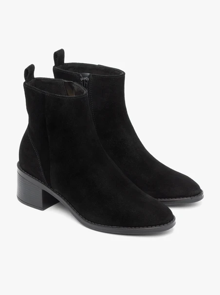 Stöckelschuhe aus schwarzem Velours