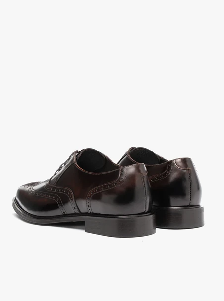 Dunkelbraune elegante Halbschuhe
