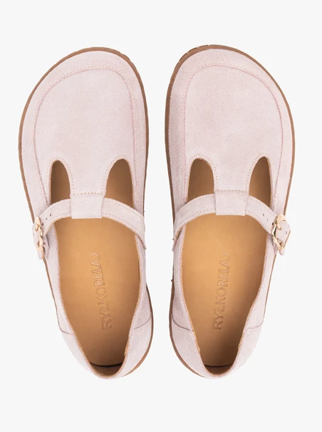 Rosa Barfuß-Ballerinas