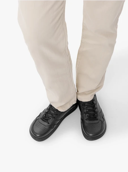 Schwarze Barfuß-Halbschuhe