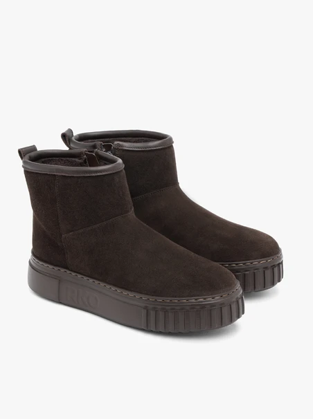 Dunkelbraune Mukluk-Schneestiefel