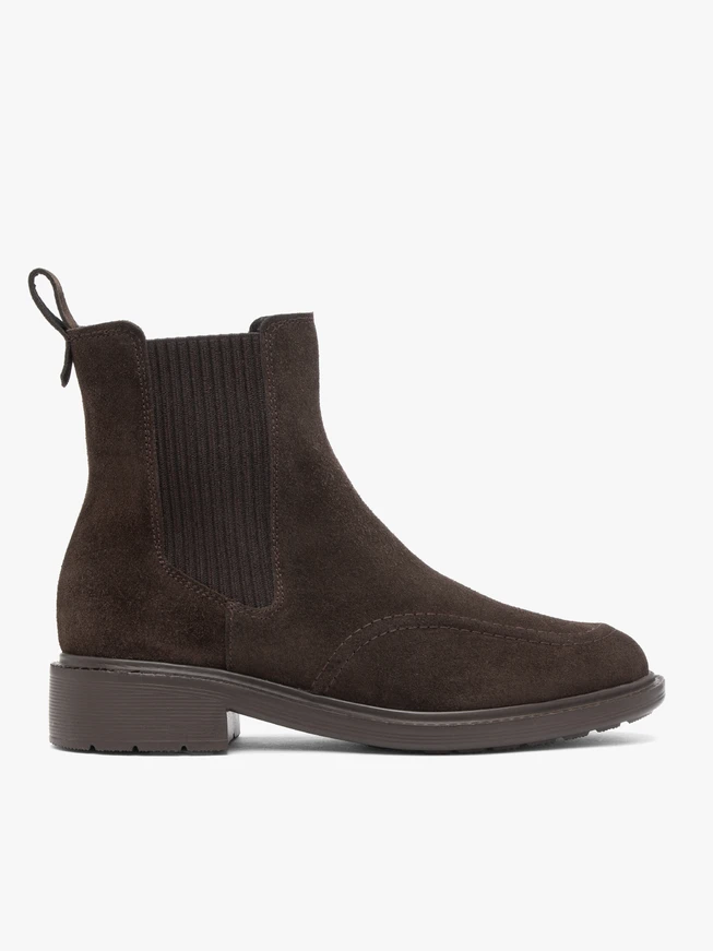 Braune Velours-Pantoffeln
