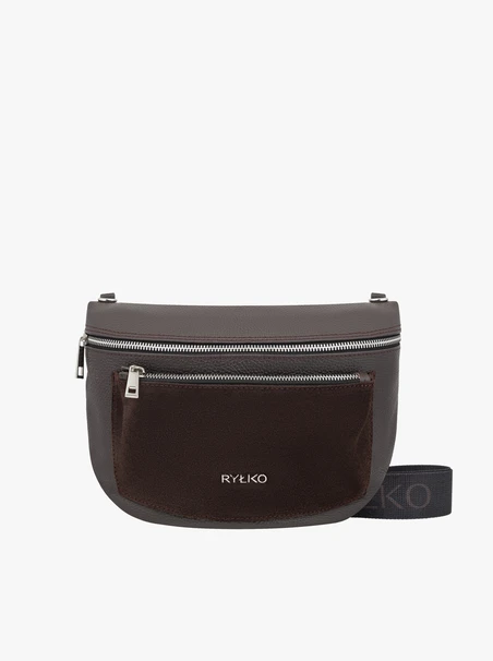 Dunkelbraune Gürteltasche