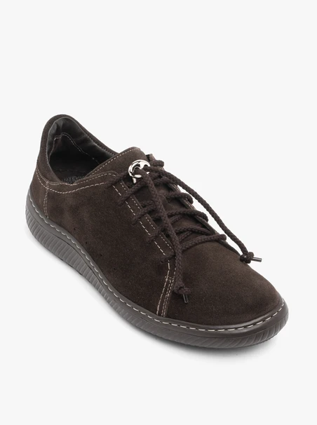 Dunkelbraune Sporthalbschuhe