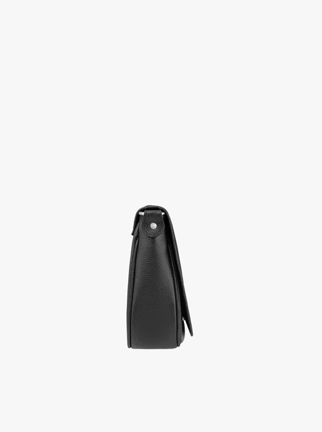 Handtasche aus schwarzem Leder und Velours