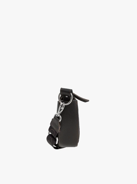 Dunkelbraune Crescent-Handtasche